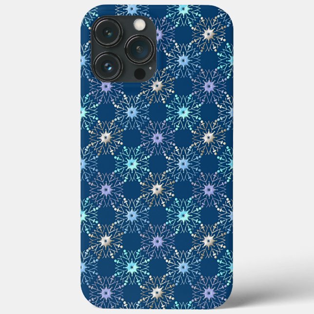Christmas Snowflakes holiday pattern Case-Mate iPhone Case (Back)