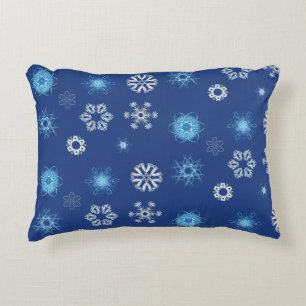 Christmas snowflakes in your bed accent pillow