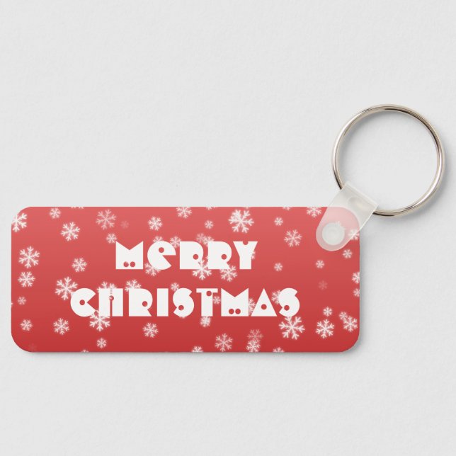 Christmas Snowflakes Keychain (Front)