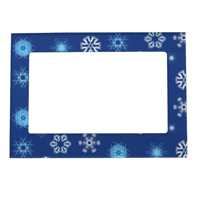 Christmas snowflakes  magnetic frame (Front)