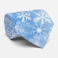 Christmas Snowflakes Men's Tie