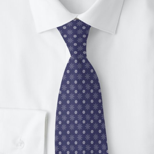 Christmas Snowflakes Neck Tie