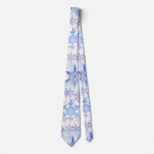 Christmas snowflakes neck tie