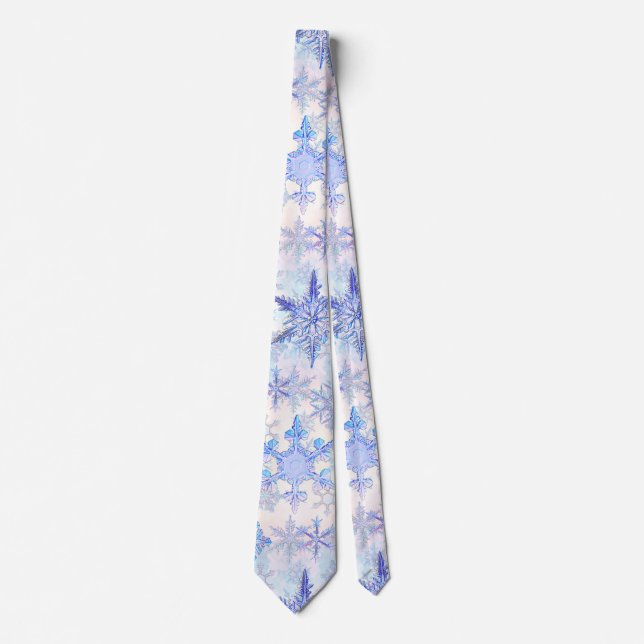 Christmas snowflakes neck tie (Front)