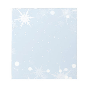 Christmas Snowflakes Notepad