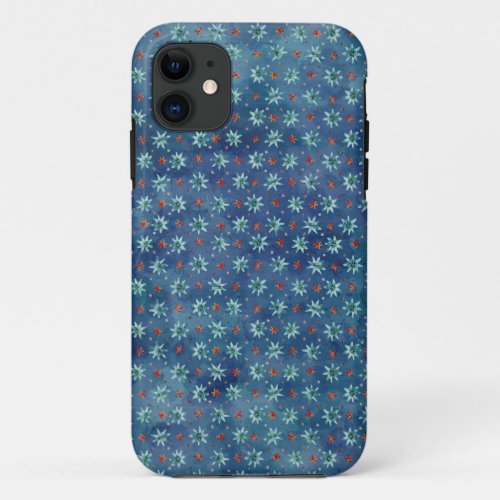 Christmas Snowflakes Pattern iPhone 11 Case