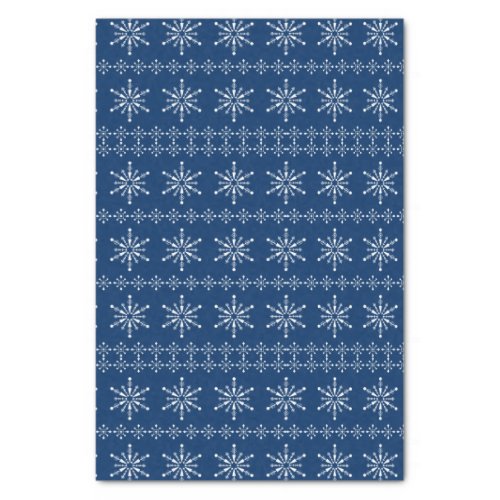 Christmas Snowflakes pattern custom background 2 Tissue Paper