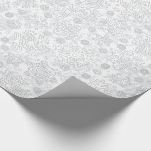 CHRISTMAS SNOWFLAKES PATTERN WRAPPING PAPER