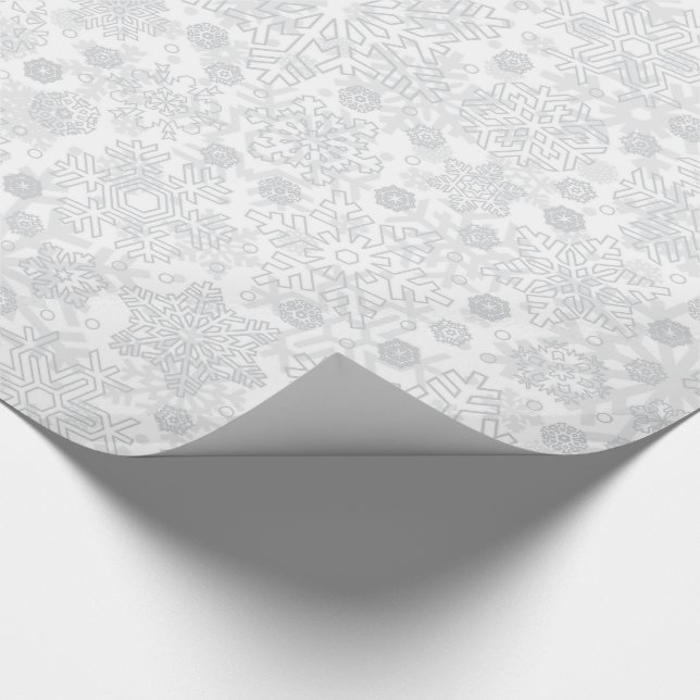 CHRISTMAS SNOWFLAKES PATTERN | WRAPPING PAPER (Corner)