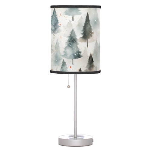 Christmas snowflakes personalised table lamp