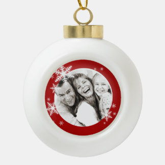 Christmas Snowflakes Personalized Photo ornament
