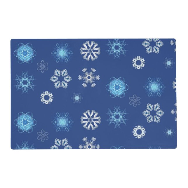 Christmas snowflakes placemat (Front)