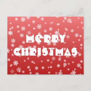 Christmas Snowflakes Postcard