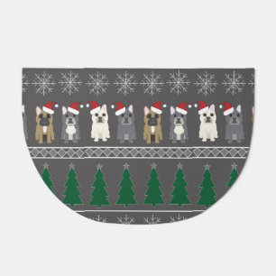 Christmas Snowflakes, Santa Dog, Tree Doormat