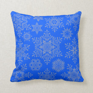 Christmas Snowflakes Throw Pillow