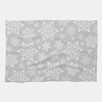 Christmas Snowflakes Towel by 85leobar85 at Zazzle