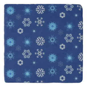 Christmas snowflakes trivet