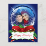 Christmas Snowglobe Holiday Photo Personalized