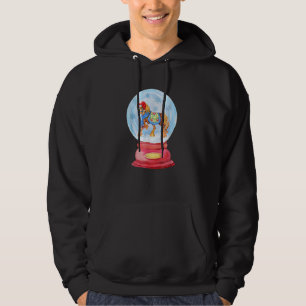 Christmas Snowglobe Horse Xmas Animal Wildlife Hoodie