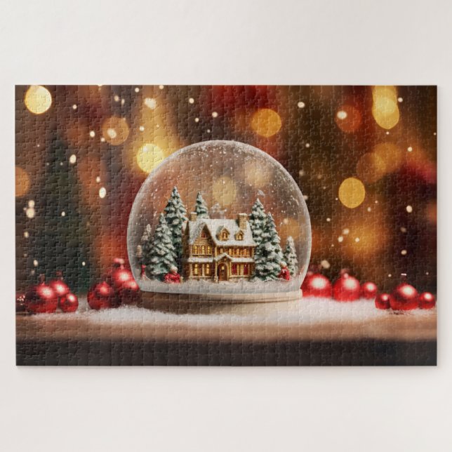 Christmas Snowglobe Jigsaw Puzzle (Horizontal)
