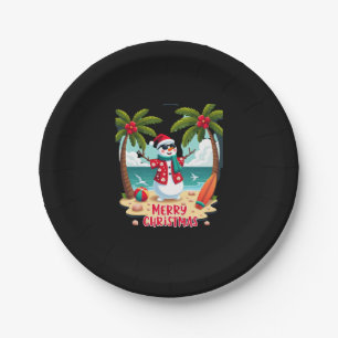 christmas Snowman (2) Paper Plates