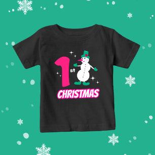 Christmas snowman baby T-Shirt