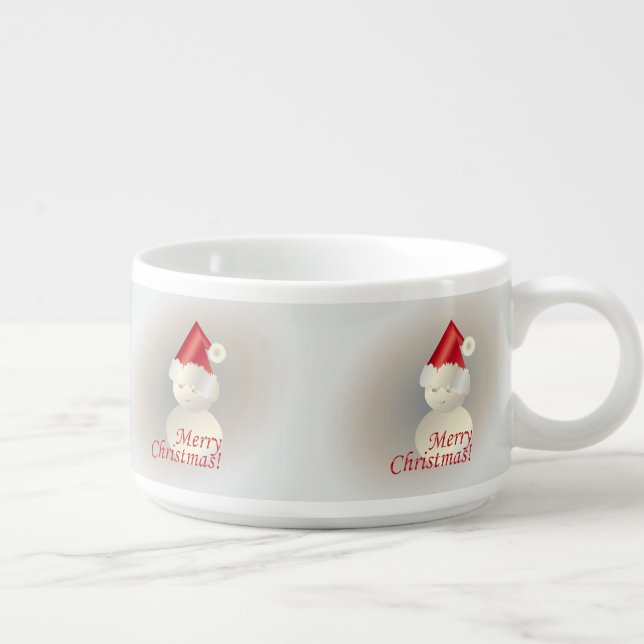 Christmas Snowman Bowl (Left)