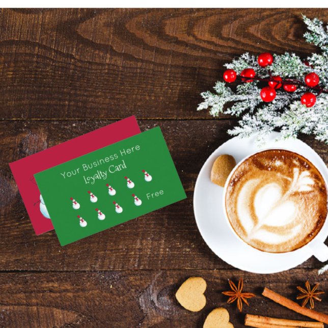 Christmas Snowman Business Loyalty Card (Creator Uploaded)