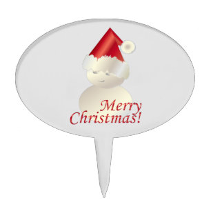 Christmas Snowman Cake Topper