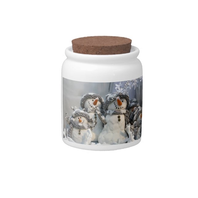 Christmas snowman candy jar (Front)
