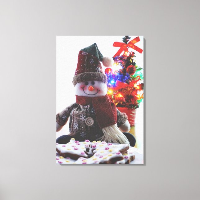 CHRISTMAS SNOWMAN  CANVAS PRINT (Front)