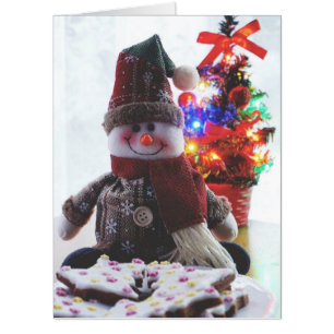 CHRISTMAS SNOWMAN  CARD