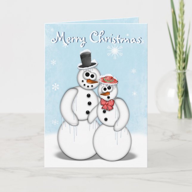 Christmas Snowman Card (Front)