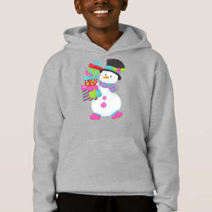 Christmas Snowman, Carrot Nose, Gifts, Presents Hoodie