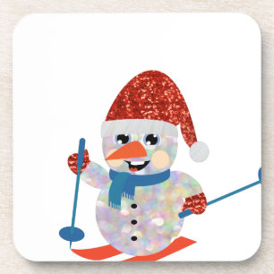 christmas snowman coaster
