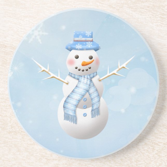 Christmas snowman Coaster (Front)