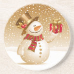 Christmas Snowman Coaster<br><div class="desc">Christmas Snowman Coasters</div>