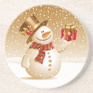 Christmas Snowman Coaster