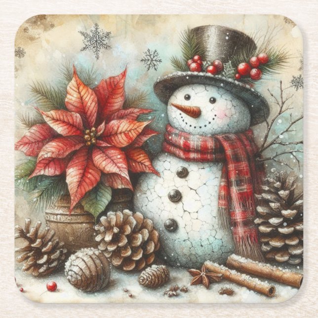 Christmas Snowman Coasters (Front)