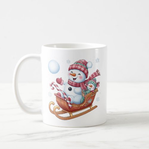Christmas snowman coffee mug