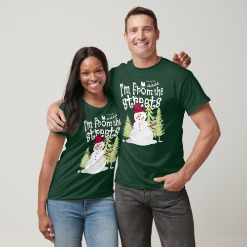 Christmas Snowman Costume Funny Sarcastic People  T_Shirt