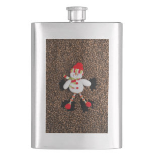 Christmas snowman decoration flask