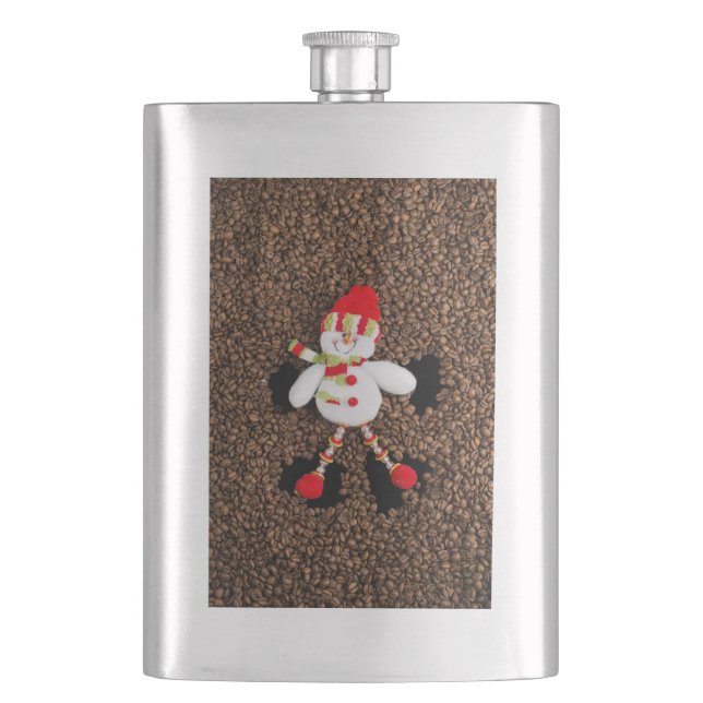Christmas snowman decoration flask (Front)
