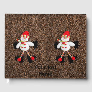 Christmas snowman decoration guest book