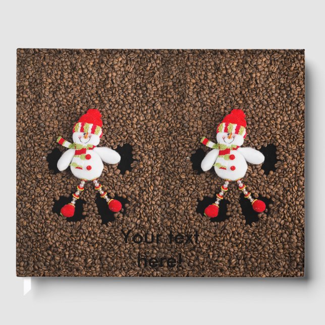 Christmas snowman decoration guest book (Front)