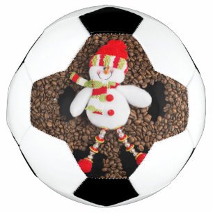 Christmas snowman decoration soccer ball