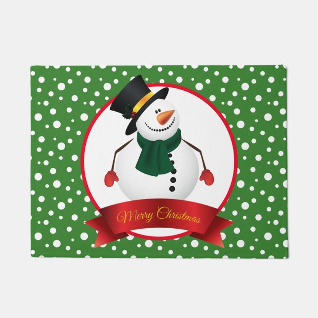 Christmas Snowman Doormat (Front)