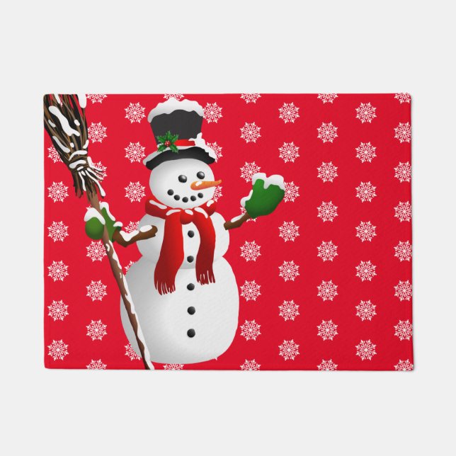 Christmas Snowman Doormat (Front)