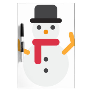 christmas snowman emoji Dry-Erase board