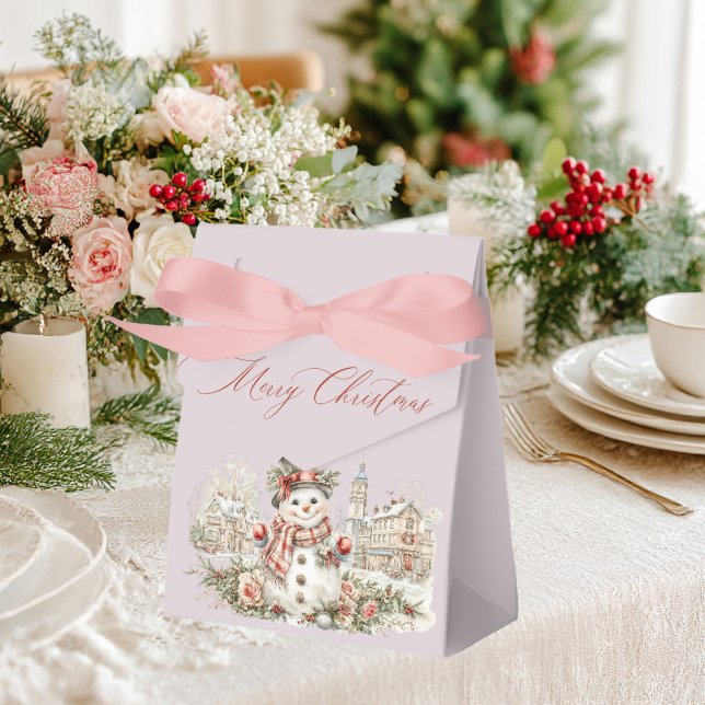 Christmas snowman favor boxes (Creator Uploaded)